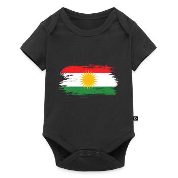 Drapeau du Kurdistan - Body à manches courtes Premium Bébé - noir - Devant