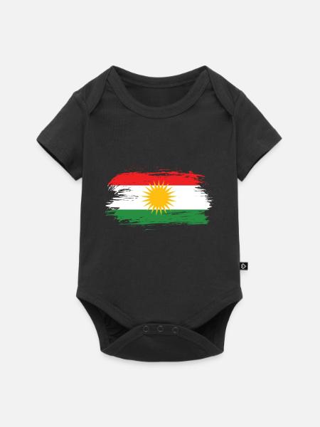 Kurdistan Flag - Baby Premium short-sleeve bodysuit - black