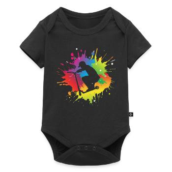 Scooter - Baby Premium short-sleeve bodysuit - black - Front