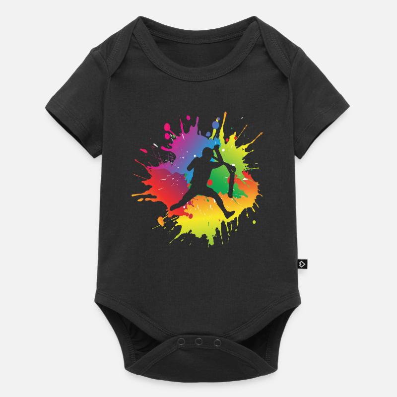 Scooter Tretroller - Baby Premium Kurzarmbody - Schwarz