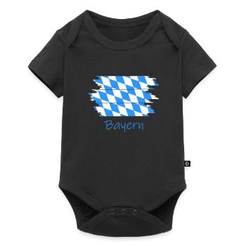 Bayern Flagge Bavaria bayern - Baby Premium Kurzarmbody - Schwarz - Vorne