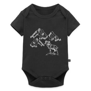 Mountains are my home and my passion - Baby Premium short-sleeve bodysuit - black - Front