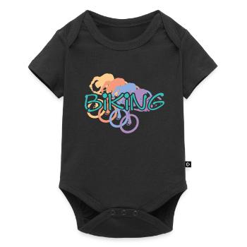 Biking - Baby Premium Kurzarmbody - Schwarz - Vorne