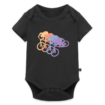 Biker - Baby Premium Kurzarmbody - Schwarz - Vorne