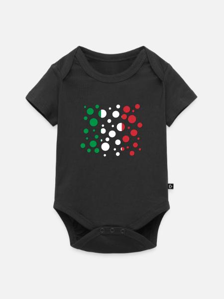 Italy - Baby Premium Kurzarmbody - Schwarz