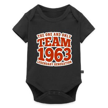Équipe/Vintage/Génération 1963, 60e anniversaire 2023 - Body à manches courtes Premium Bébé - noir - Devant
