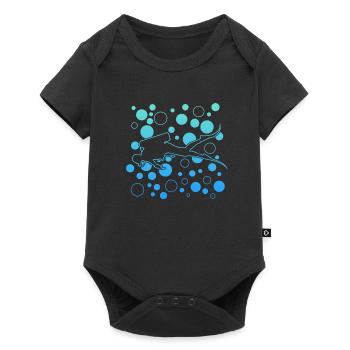 diving scuba diver - Baby Premium Kurzarmbody - Schwarz - Vorne