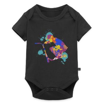 Scooter trick - Baby Premium Kurzarmbody - Schwarz - Vorne