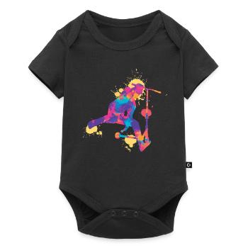 Stunt Scooter colorful - Baby Premium Kurzarmbody - Schwarz - Vorne