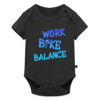 Biken - Baby Premium Kurzarmbody - Schwarz - Vorne