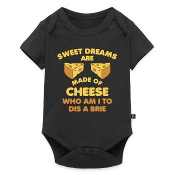 Sweet Dreams Are Made of Cheese Funny Cheese - Baby Premium short-sleeve bodysuit - black - Front