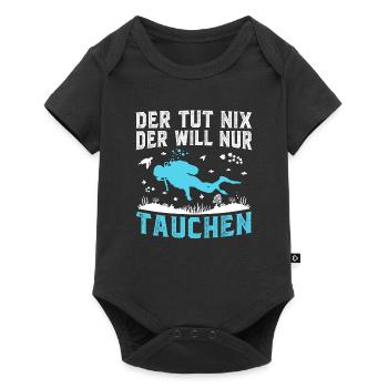 der tut nix der will nur tauchen - Baby Premium Kurzarmbody - Schwarz - Vorne