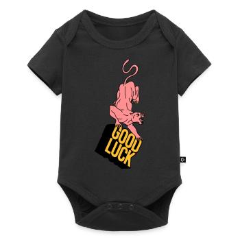 GOOD LUCK | Retro | Vintage | design - Baby Premium short-sleeve bodysuit - black - Front