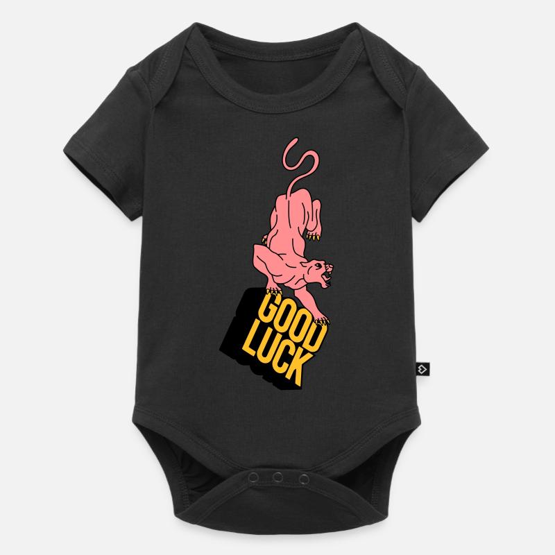 BONNE CHANCE | Rétro | Vintage | conception - Body à manches courtes Premium Bébé - noir