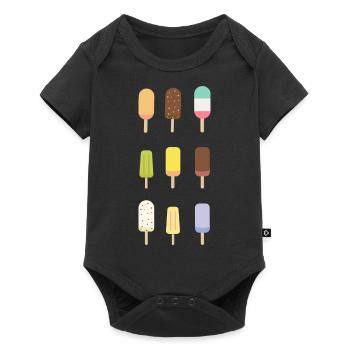 Glace - Body à manches courtes Premium Bébé - noir - Devant