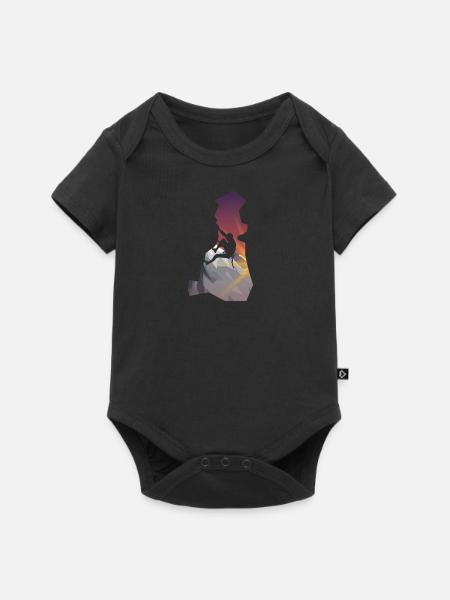 Escalade - Homme Silhouette - Body à manches courtes Premium Bébé - noir