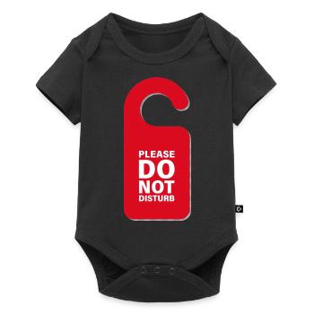Please do not disturb sign in red - Baby Premium short-sleeve bodysuit - black - Front