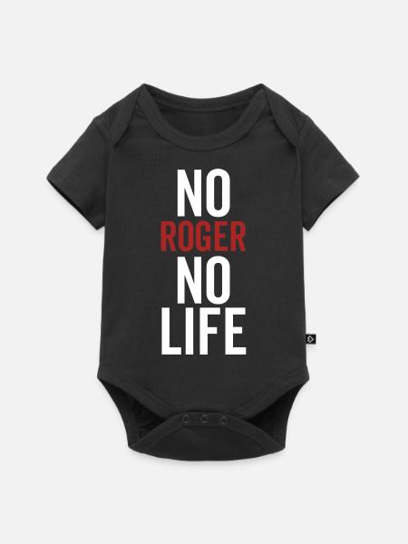 No Roger No Life - Baby Premium Kurzarmbody - Schwarz