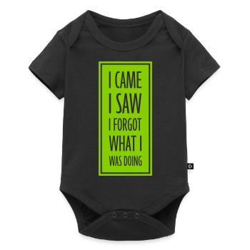 I came saw forget - Baby Premium short-sleeve bodysuit - black - Front