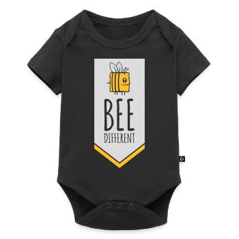 bee different saying quote - Baby Premium short-sleeve bodysuit - black - Front
