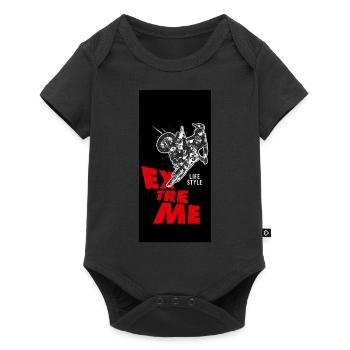 motocross rider - Body à manches courtes Premium Bébé - noir - Devant