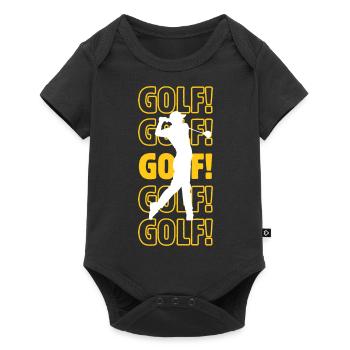 Golf golf Golf - Baby Premium Kurzarmbody - Schwarz - Vorne