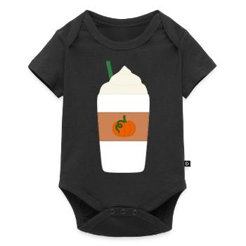 pumpkin spice latte - Baby Premium short-sleeve bodysuit - black - Front