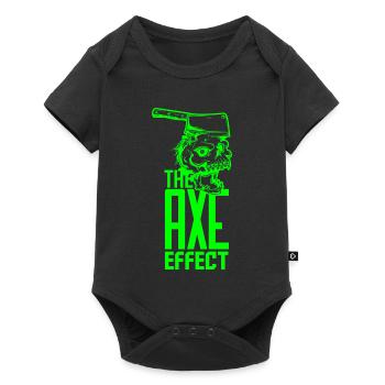 Crâne avec hache - Body à manches courtes Premium Bébé - noir - Devant