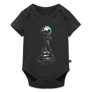 Chess Pawn Chess Player Logo Chess Club - Baby Premium short-sleeve bodysuit - black - Front