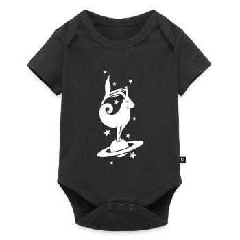 Capricorne Signe Astrologique du zodiaque - Body à manches courtes Premium Bébé - noir - Devant