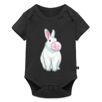 Gomme à mâcher de lapin - Body à manches courtes Premium Bébé - noir - Devant