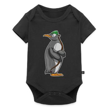 Arc de pingouin Archer - Body à manches courtes Premium Bébé - noir - Devant