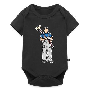 Little painter - Baby Premium short-sleeve bodysuit - black - Front