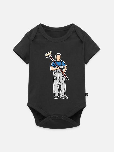Kleiner Maler - Baby Premium Kurzarmbody - Schwarz