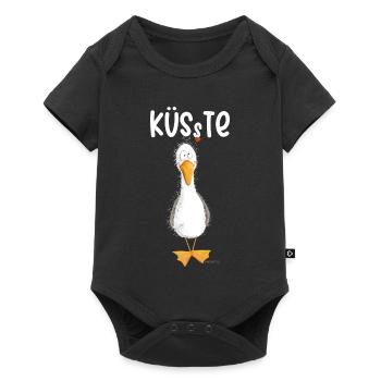 Seagull Holiday Sea Coast North Sea Coast - Baby Premium short-sleeve bodysuit - black - Front