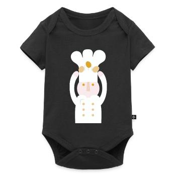 , Chef l pas de texte - Body à manches courtes Premium Bébé - noir - Devant