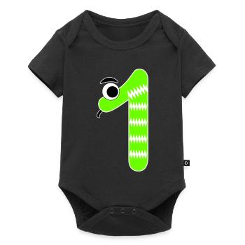 Numéro 1 Snake Kids - Body à manches courtes Premium Bébé - noir - Devant