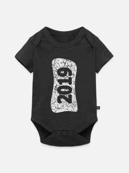 2019 - Baby Premium Kurzarmbody - Schwarz