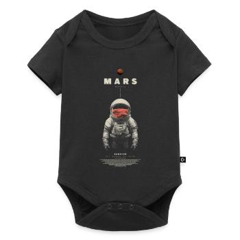 Mars Exploration - Baby Premium Kurzarmbody - Schwarz - Vorne