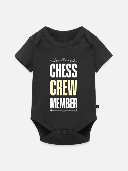 Chess Crew - Baby Premium Kurzarmbody - Schwarz