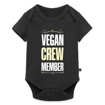 Vegan Crew - Baby Premium short-sleeve bodysuit - black - Front