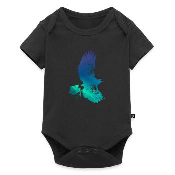 Flying eagle - Baby Premium short-sleeve bodysuit - black - Front