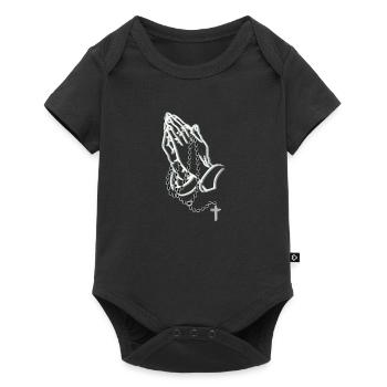 Mains en l’air - Body à manches courtes Premium Bébé - noir - Devant