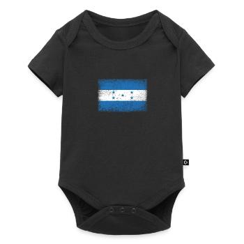 Drapeau honduras drapeau Armoiries - Body à manches courtes Premium Bébé - noir - Devant