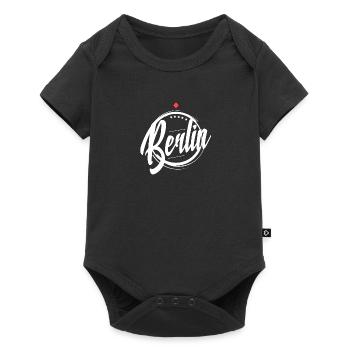 Berlin Fußballfan Design für Berliner - Baby Premium Kurzarmbody - Schwarz - Vorne
