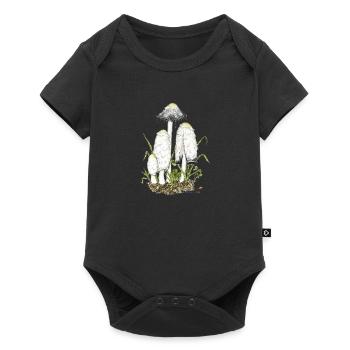 Crested Inklings, Mushroom of the Year 2024 - Baby Premium short-sleeve bodysuit - black - Front