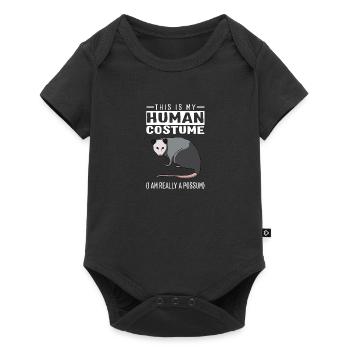 This Is My Human Costume I'm Really A Possum - Baby Premium short-sleeve bodysuit - black - Front