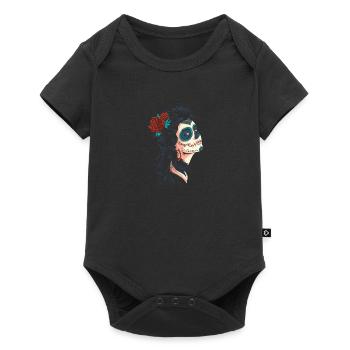 Belle Dame des Morts La Calavera Catrina - Body à manches courtes Premium Bébé - noir - Devant
