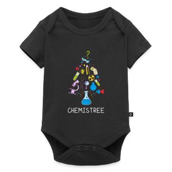 Oh Chemistree Funny Chemist Christmas Tree - Baby Premium short-sleeve bodysuit - black - Front