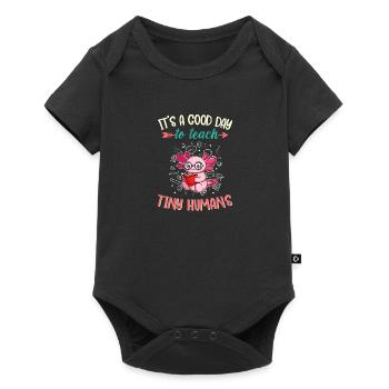 Good Day To Teach Tiny Humans Elementary Teacher - Baby Premium short-sleeve bodysuit - black - Front